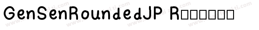 GenSenRoundedJP R字体转换